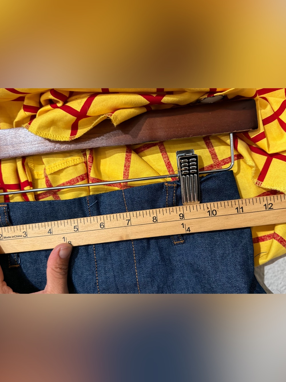 Toy Story Sheriff Woody Costume Boys 7/8  Shirt Jeans Pants Disney Store Cowboy - Picture 8 of 9